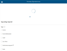 Tablet Screenshot of nordeaejendomme.dk